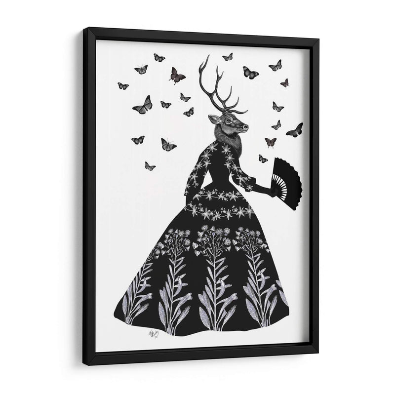 Ciervo Negro - Fab Funky | Cuadro decorativo de Canvas Lab