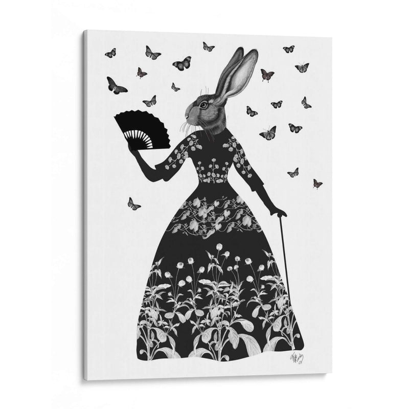 Conejo Negro - Fab Funky | Cuadro decorativo de Canvas Lab