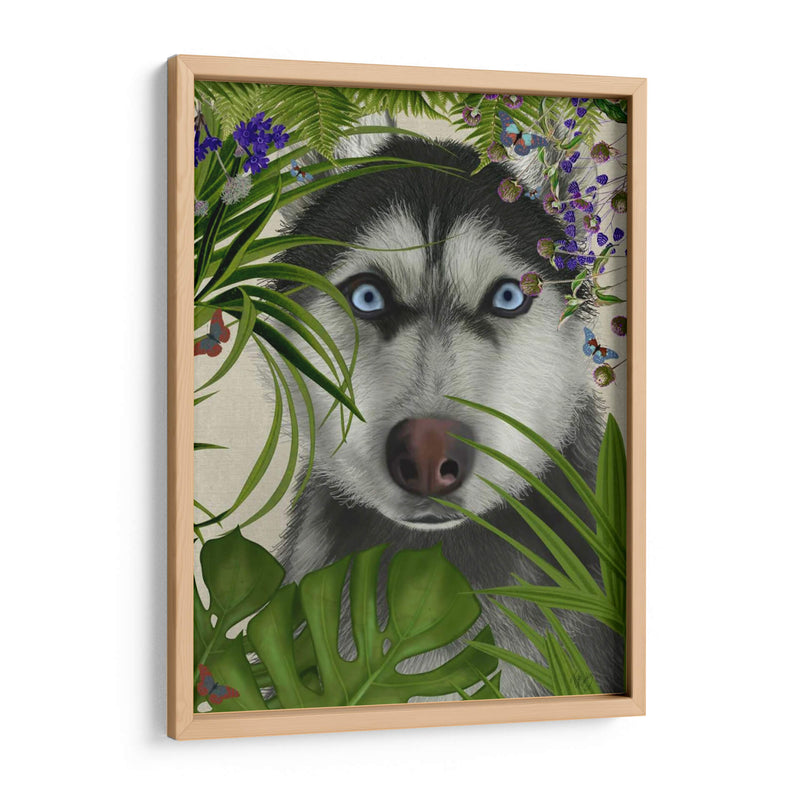 Husky Tropical - Fab Funky | Cuadro decorativo de Canvas Lab