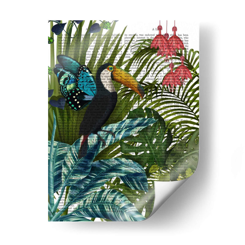 Tucán En El Bosque Tropical - Fab Funky | Cuadro decorativo de Canvas Lab
