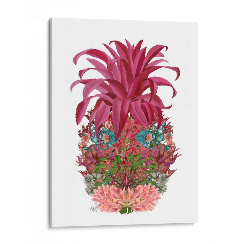 Piña, Flores Tropicales 2 - Fab Funky | Cuadro decorativo de Canvas Lab