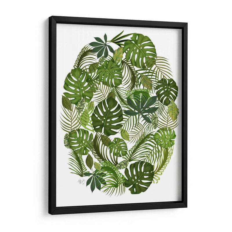 Óvalo Tropical, Verde - Fab Funky | Cuadro decorativo de Canvas Lab