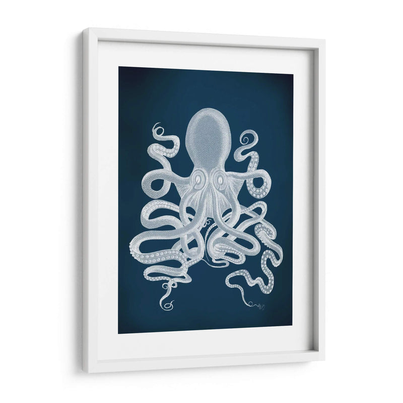 Octopus 9, Blanco - Fab Funky | Cuadro decorativo de Canvas Lab