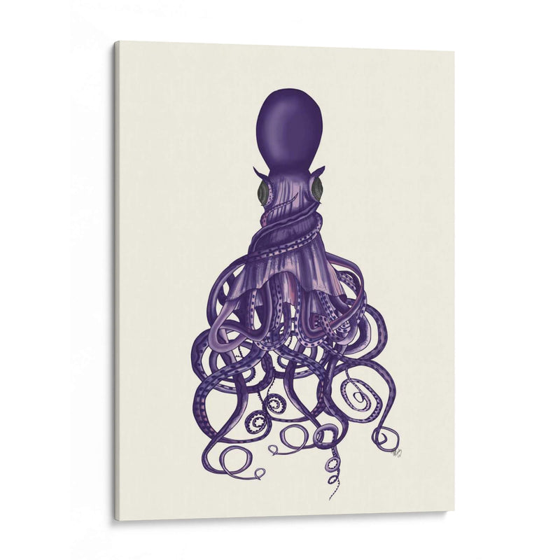 Pulpo, Torcido Púrpura - Fab Funky | Cuadro decorativo de Canvas Lab