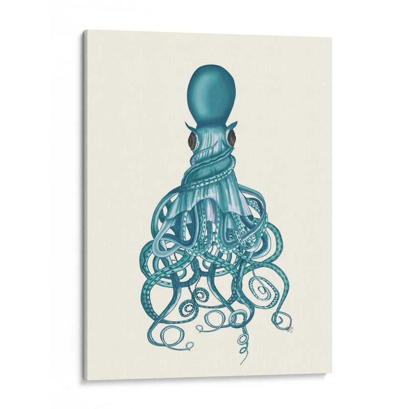 Octopus, Twisted Teal - Fab Funky | Cuadro decorativo de Canvas Lab