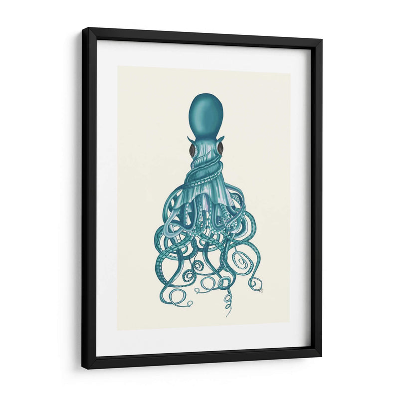 Octopus, Twisted Teal - Fab Funky | Cuadro decorativo de Canvas Lab