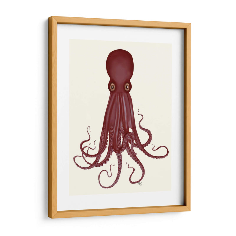 Octopus 8, Rojo - Fab Funky | Cuadro decorativo de Canvas Lab