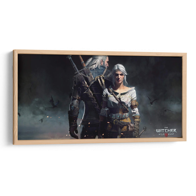 Ciri and Geralt | Cuadro decorativo de Canvas Lab
