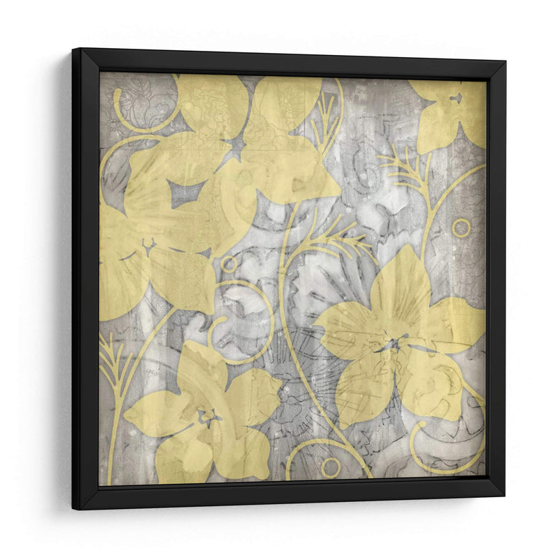 Amarillo Y Gris I - Jennifer Goldberger | Cuadro decorativo de Canvas Lab