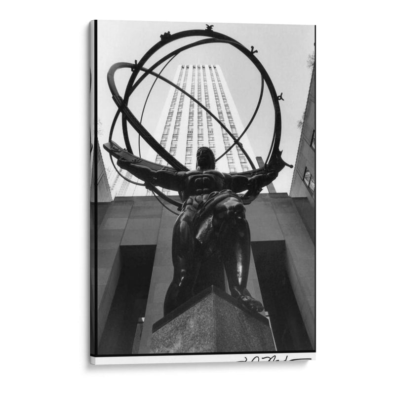 Atlas En Rockefeller Center - Laura DeNardo | Cuadro decorativo de Canvas Lab