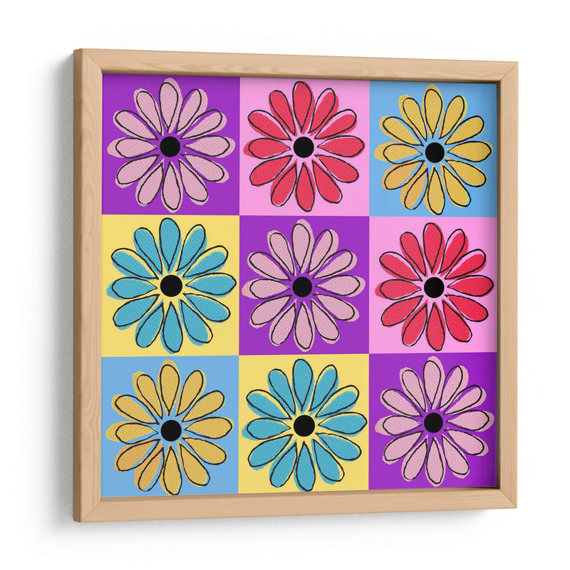 Flores Pop Art | Cuadro decorativo de Canvas Lab