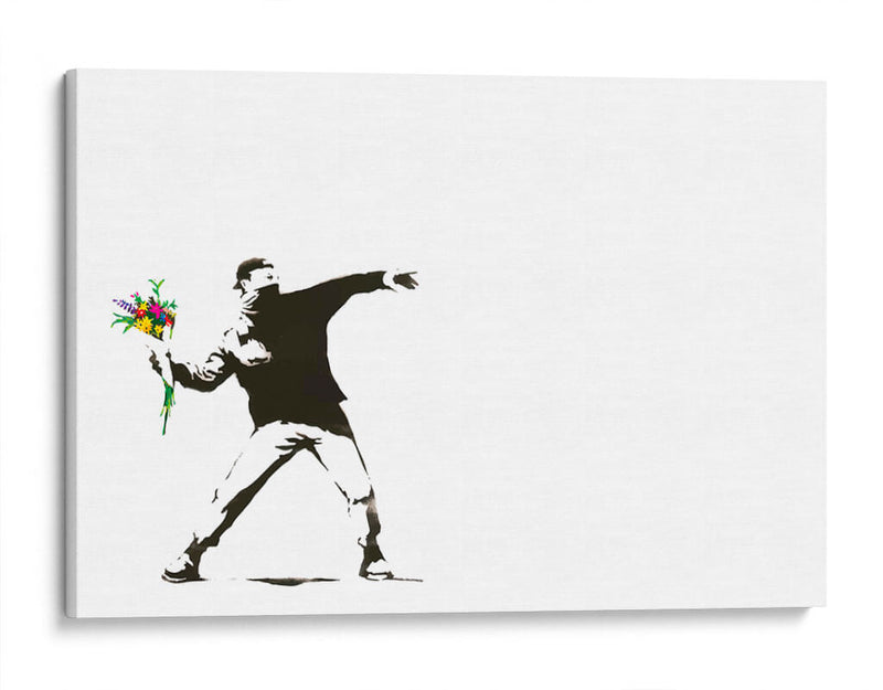 Flower Thrower - Banksy | Cuadro decorativo de Canvas Lab
