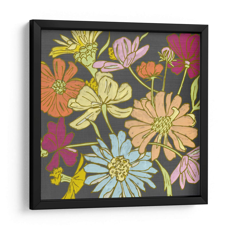 Floral De Verano En Gris Ii - Chariklia Zarris | Cuadro decorativo de Canvas Lab