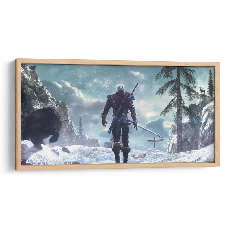 Geralt against bear | Cuadro decorativo de Canvas Lab