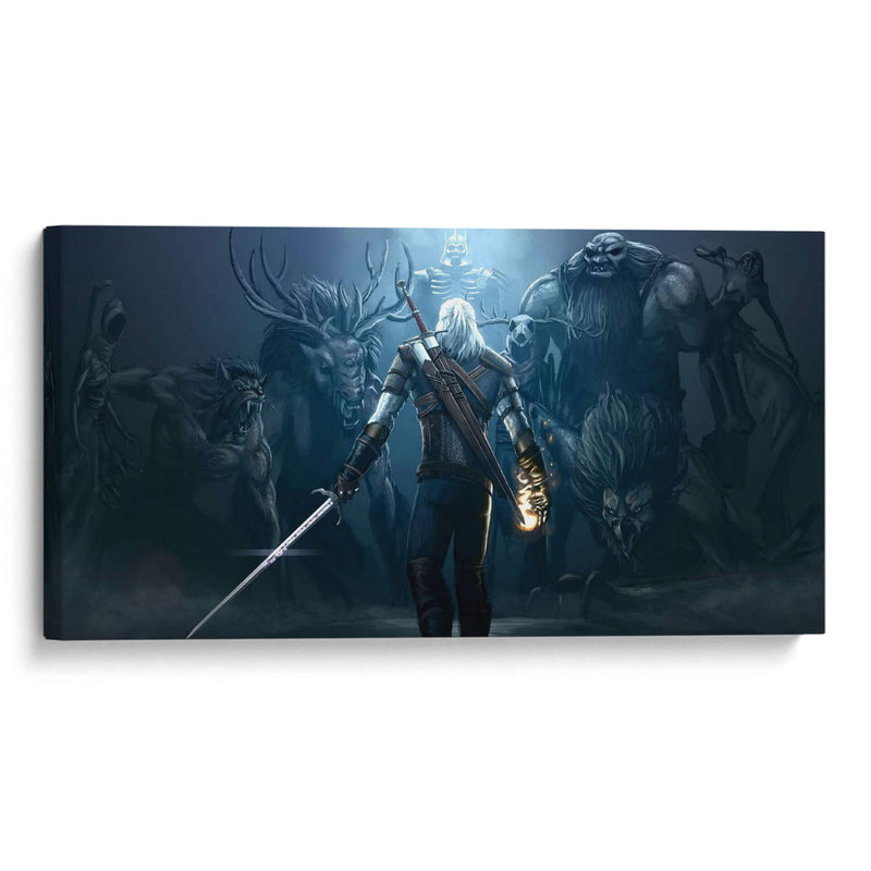 Geralt ready to attack | Cuadro decorativo de Canvas Lab