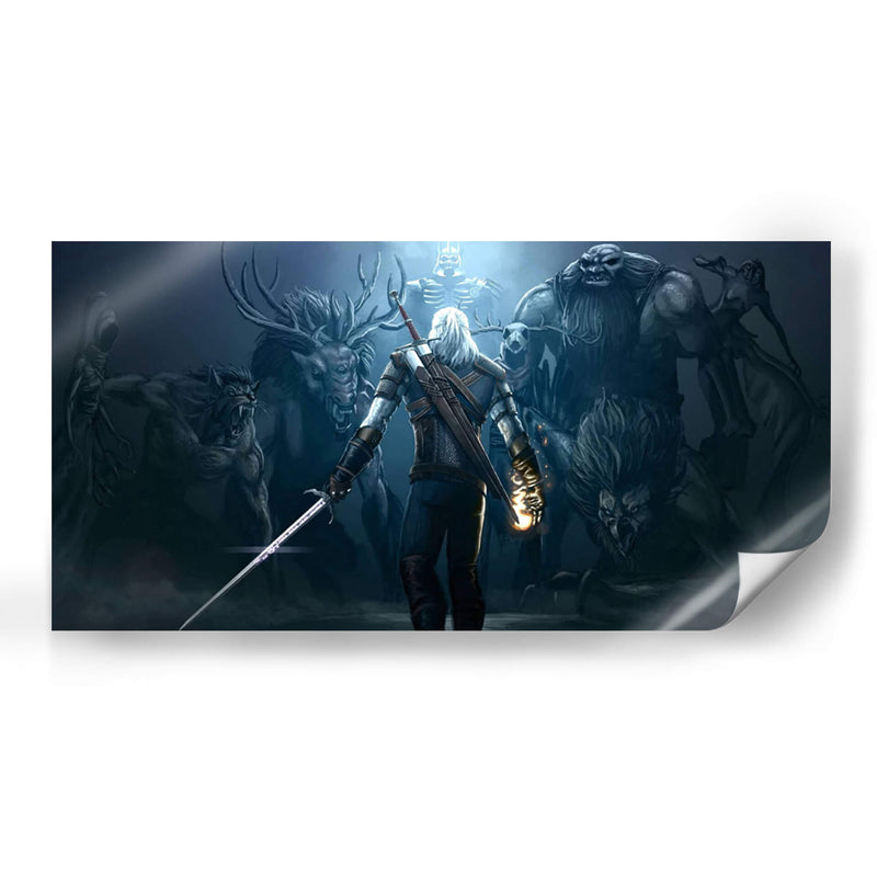 Geralt ready to attack | Cuadro decorativo de Canvas Lab