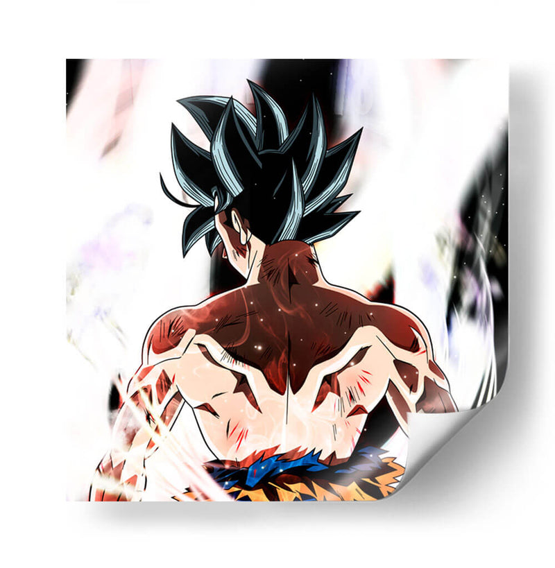 Goku Ultra Instinto de espaldas | Cuadro decorativo de Canvas Lab
