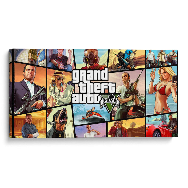 Grand Theft Auto compilation | Cuadro decorativo de Canvas Lab