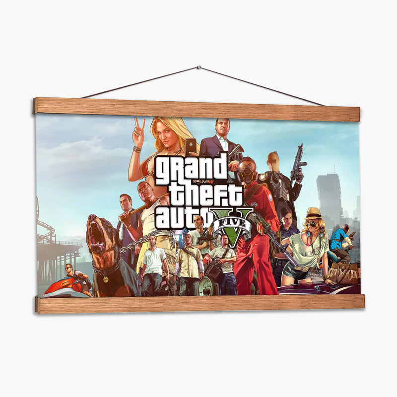 Grand Theft Auto V | Cuadro decorativo de Canvas Lab