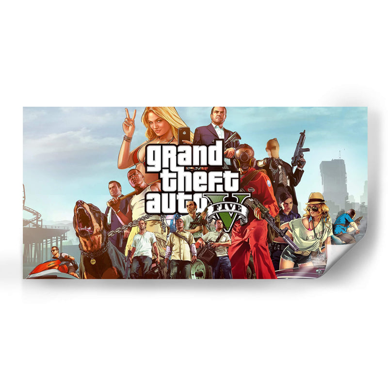 Grand Theft Auto V | Cuadro decorativo de Canvas Lab