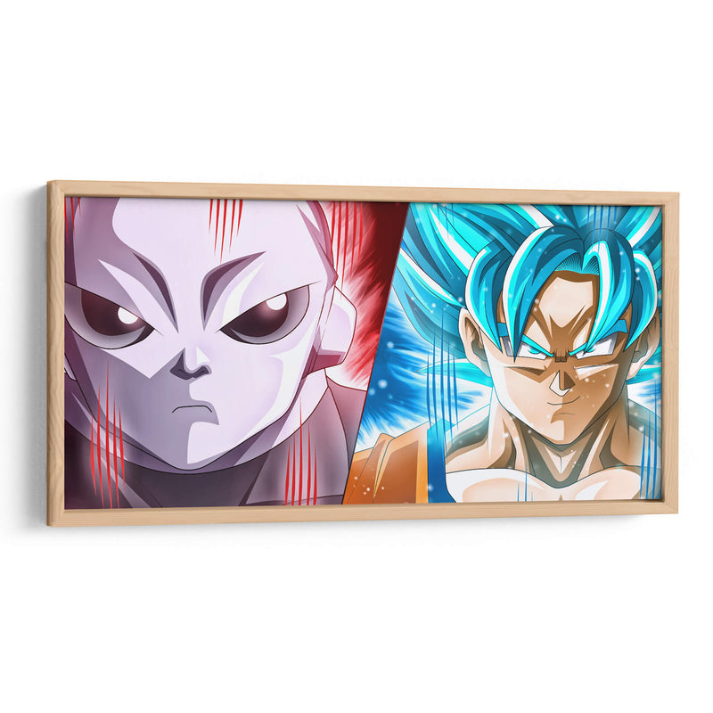 Jiren vs Goku | Cuadro decorativo de Canvas Lab