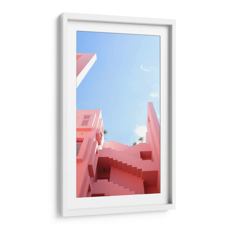 La casa rosa | Cuadro decorativo de Canvas Lab
