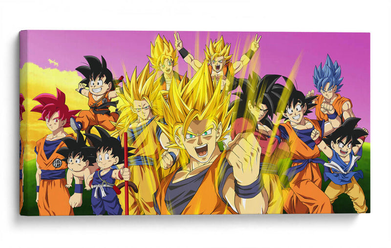 La fuerza de Goku | Cuadro decorativo de Canvas Lab