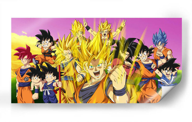 La fuerza de Goku | Cuadro decorativo de Canvas Lab