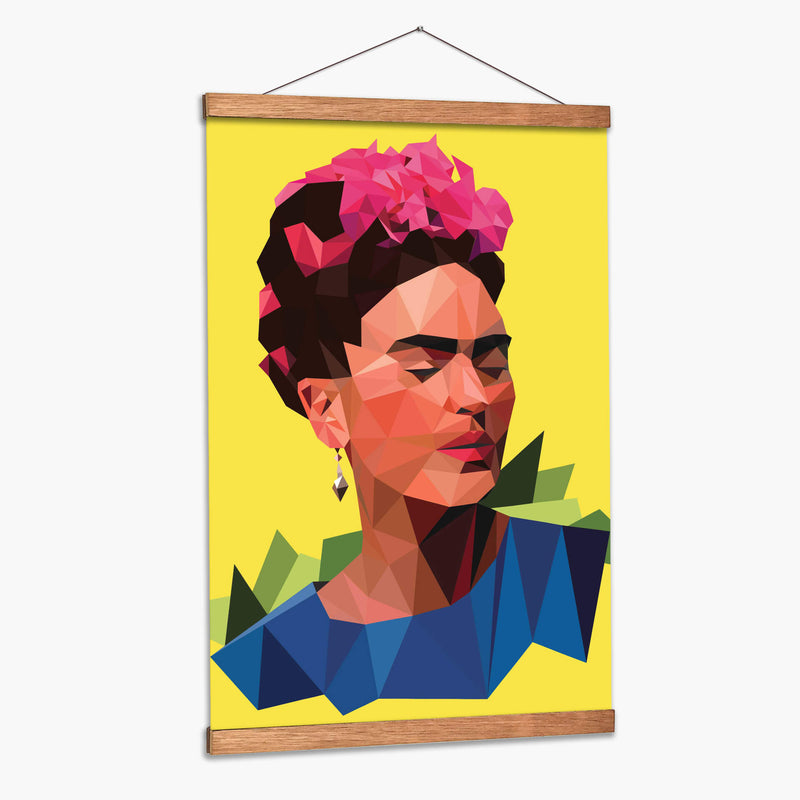 Frida geométrica | Cuadro decorativo de Canvas Lab