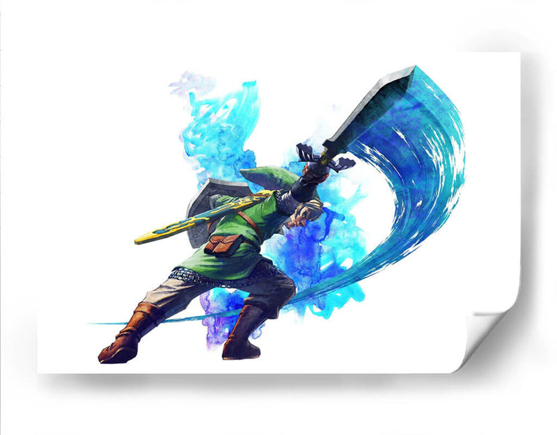 Link and Skyward Sword | Cuadro decorativo de Canvas Lab
