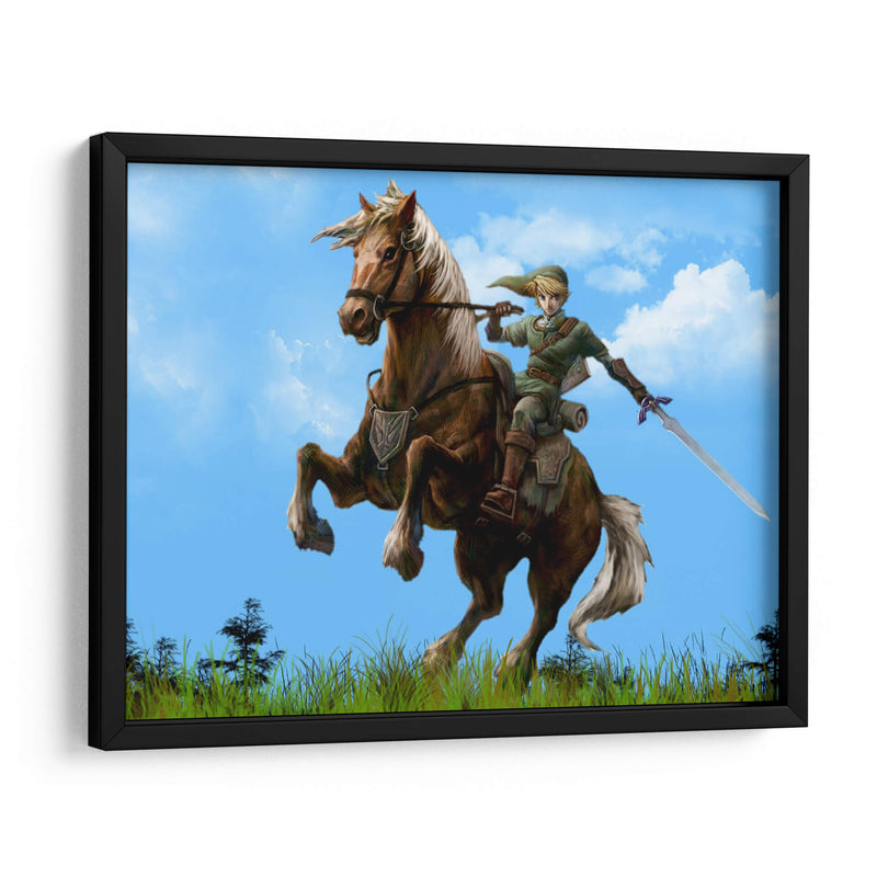 Link on horse | Cuadro decorativo de Canvas Lab