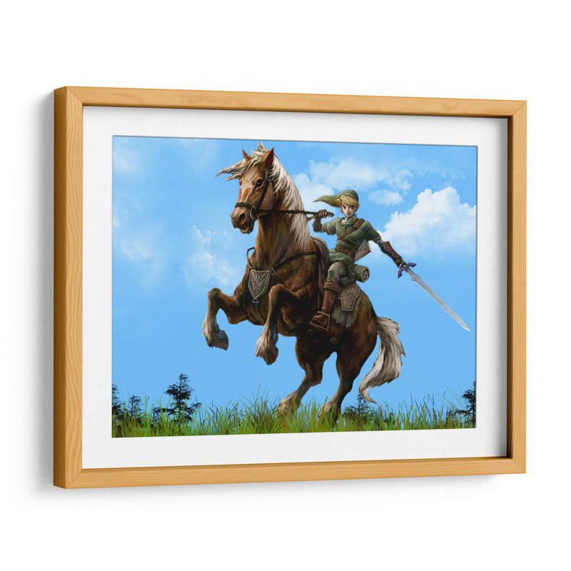 Link on horse | Cuadro decorativo de Canvas Lab