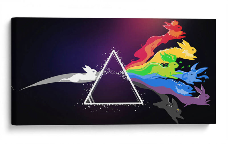Pink Floyd Eevee Pokemon | Cuadro decorativo de Canvas Lab