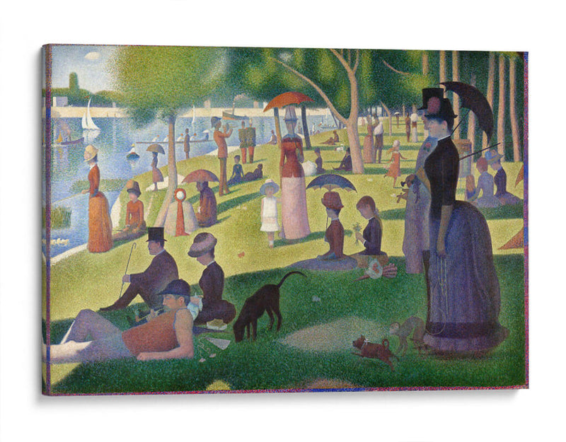 Tarde de domingo en la isla de la Grande Jatte - Georges Seurat | Cuadro decorativo de Canvas Lab