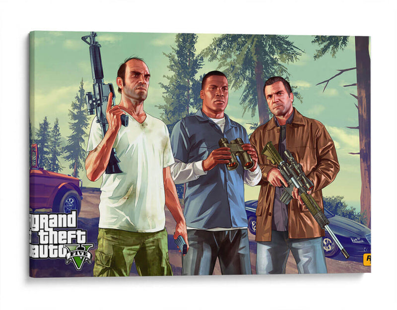 The three GTA | Cuadro decorativo de Canvas Lab