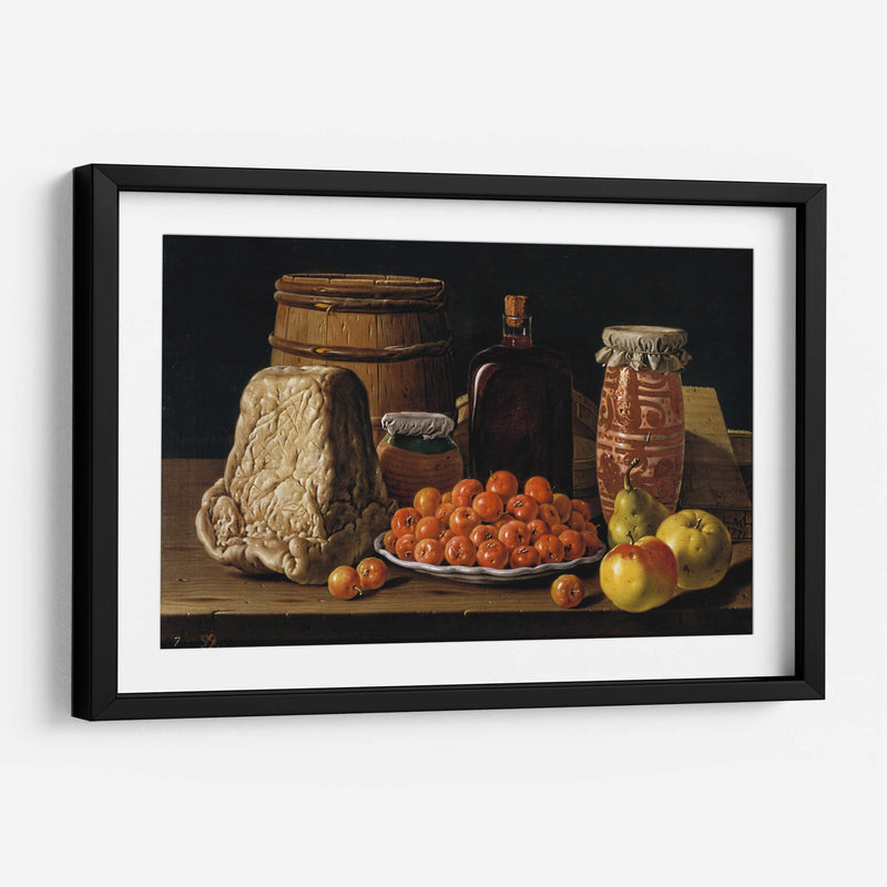 Bodegón con fruta y queso - Luis Meléndez | Cuadro decorativo de Canvas Lab