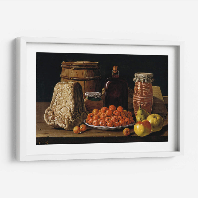 Bodegón con fruta y queso - Luis Meléndez | Cuadro decorativo de Canvas Lab