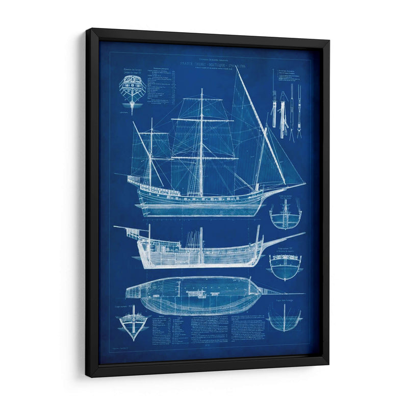 Blueprint De La Nave I - Studio W | Cuadro decorativo de Canvas Lab