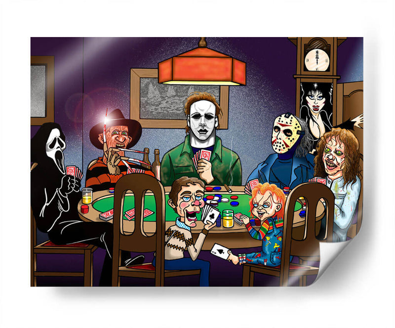 Killers playing poker | Cuadro decorativo de Canvas Lab