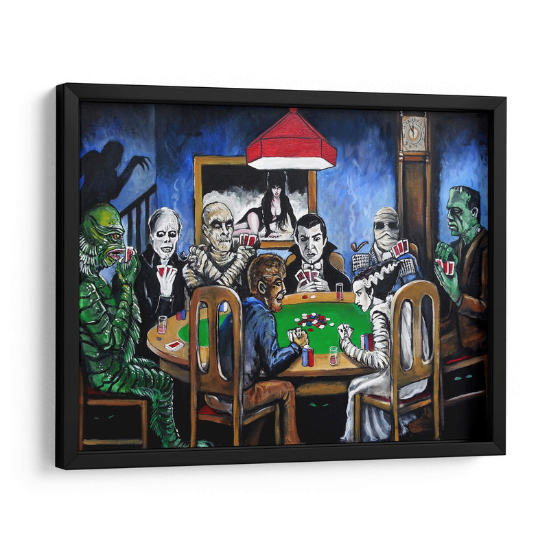 Old school horror poker | Cuadro decorativo de Canvas Lab