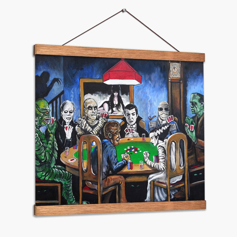 Old school horror poker | Cuadro decorativo de Canvas Lab