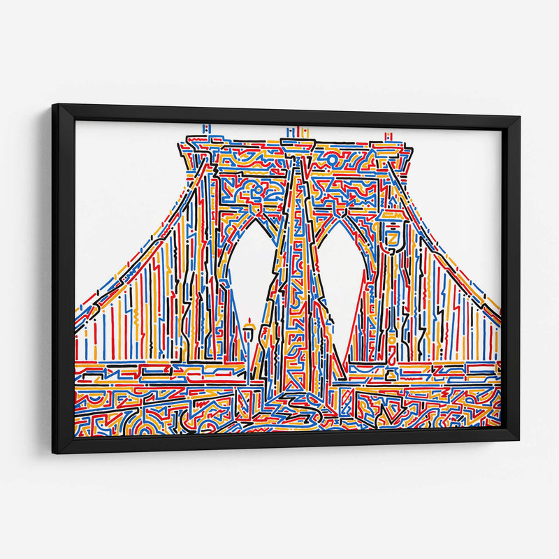 Puente de Brooklyn de colores | Cuadro decorativo de Canvas Lab