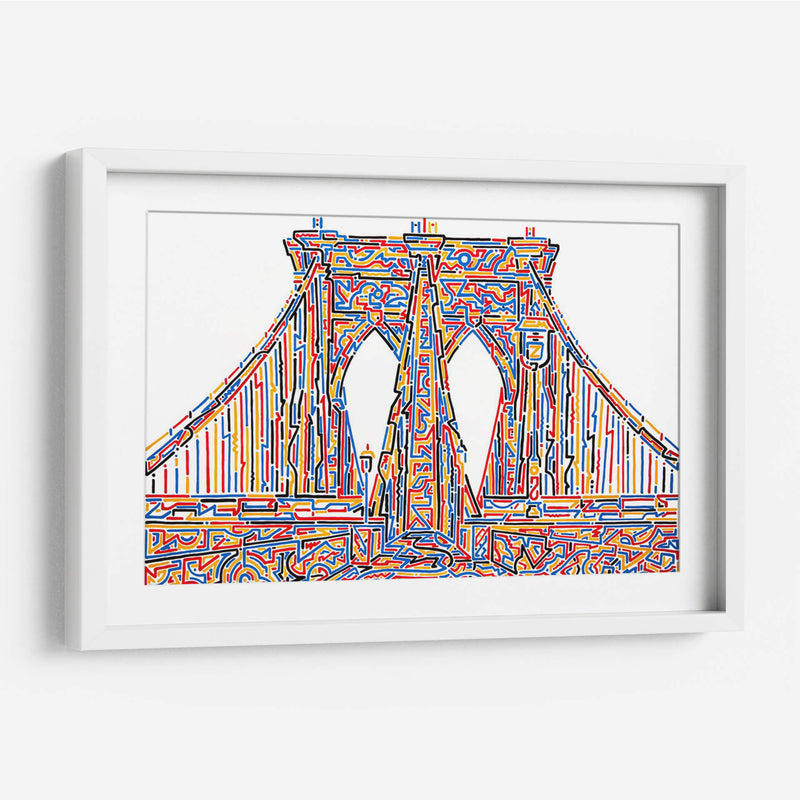 Puente de Brooklyn de colores | Cuadro decorativo de Canvas Lab