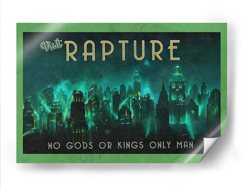 Visit Rapture | Cuadro decorativo de Canvas Lab