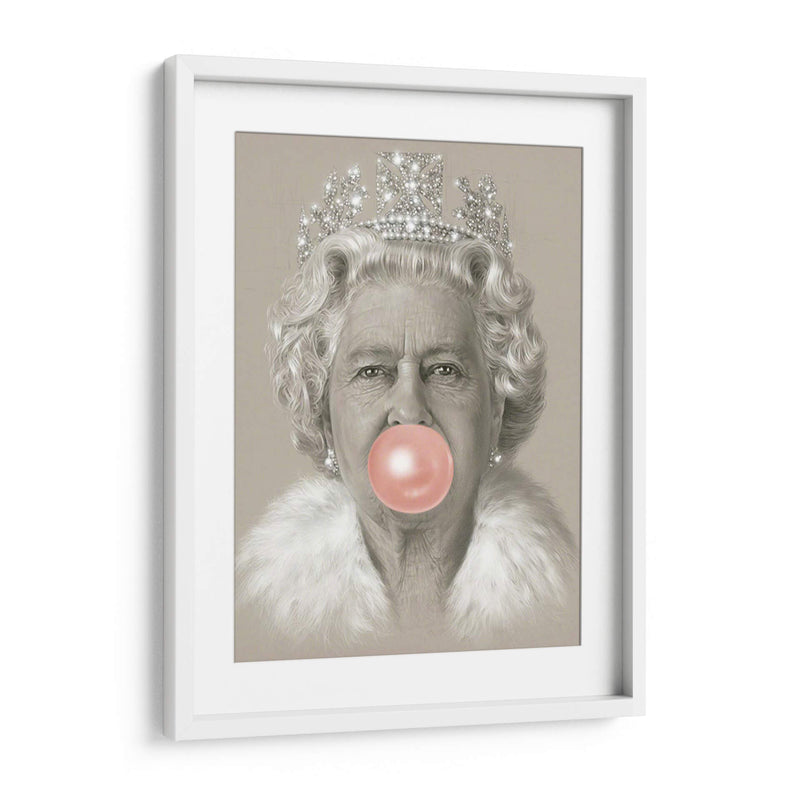 Queen Elizabeth with bubblegum | Cuadro decorativo de Canvas Lab