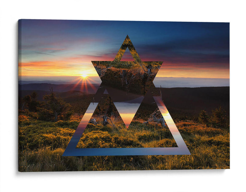 Horizonte triangular | Cuadro decorativo de Canvas Lab