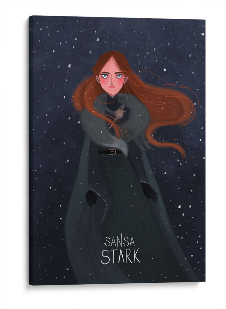 Ilustración de Sansa Stark | Cuadro decorativo de Canvas Lab