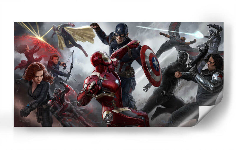 Avengers en guerra | Cuadro decorativo de Canvas Lab
