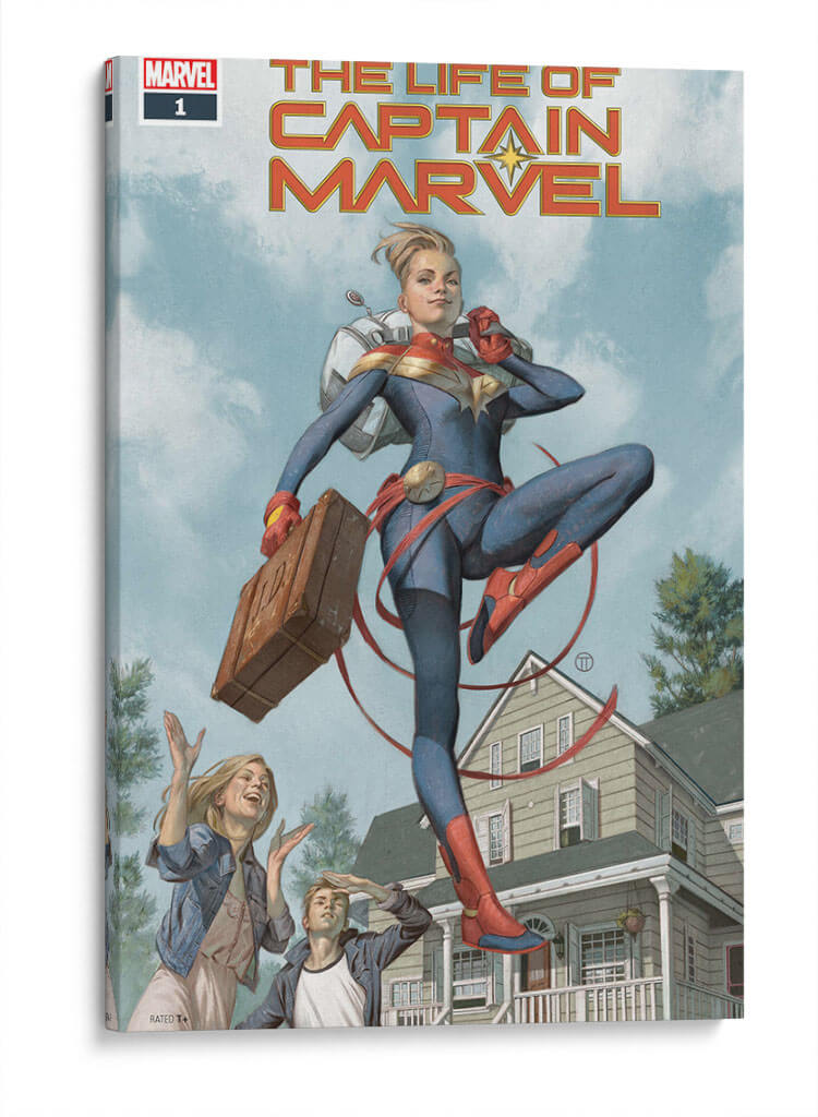 Capitán Marvel Comic | Cuadro decorativo de Canvas Lab