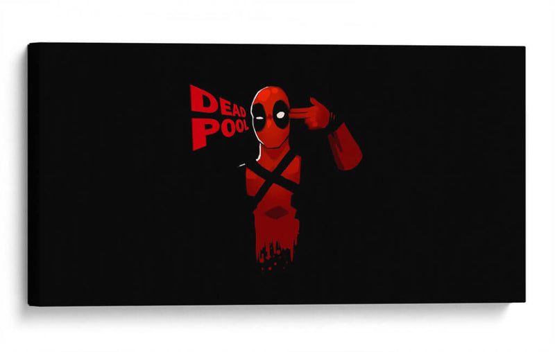Deadpool en negro | Cuadro decorativo de Canvas Lab